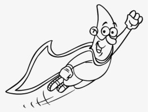 Hombre Volando Dibujo