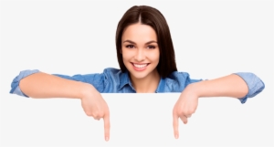 Picture - Chica Señalando Abajo