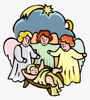 Simplemente Ángeles - Christmas Recital Invitation With Angels Illustration