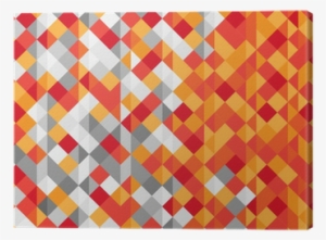 Modern Vector Background With Symmetrical Shapes Canvas - Symmetry