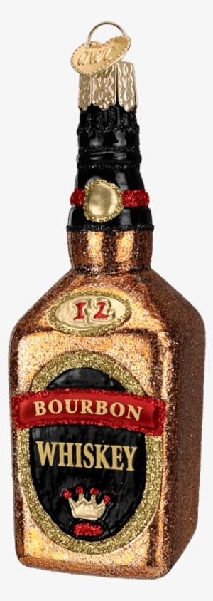 Limited Edition *set Of 2* Glass Whiskey Bottle Ornaments - Ornament Whiskey