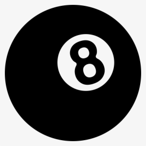 Big Eight Billiard Ball Comments - Classroom Icon In Circle