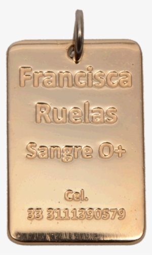 Dije Metálico Con Chapa De Oro - Locket