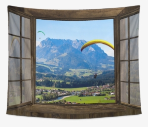 Paragliding Window Tapestry - Paragliding: A Journal [book]