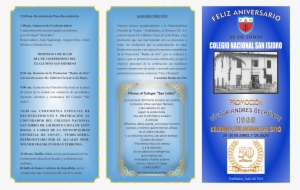 Nuestro Colegio “san Isidro” Alma Máter De Tembladera - Brochure
