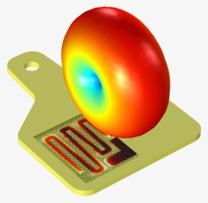 A Norma Do Campo Elétrico De Uma Antena De Rótulo Rfid - Rfid Antenna Radiation Pattern