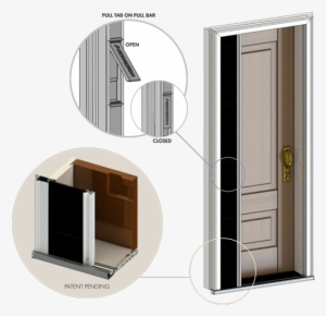 Screen Mesh Easily Replaceable If Damaged ◉ Standard - Accordion Screen