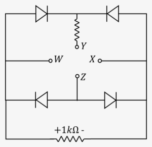 The Circuit Which Has 4diodes Connected In Bridge Configuration - Diagram
