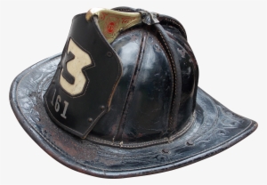 Hoboken New Jersey Vintage Leather Fire Helmet With - Firefighter's Helmet