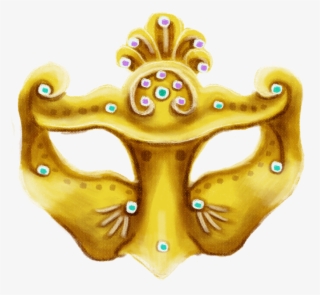 Gold Masquerade Png Download - Gold