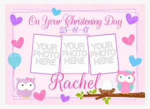 Christening Edible Cake Topper - Infant