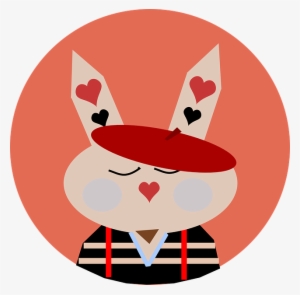 Bunny, Rabbit, Hearts, Love, Cute, Valentine, February - ! 5'x7'area Rug