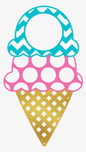 Summer Monogram Frame - Polka Dot