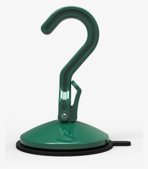 Wreathhook - Green - Side View - Wood