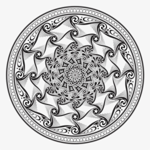 Abstract, Design, Round, Symmetry - Archaeology Black And White