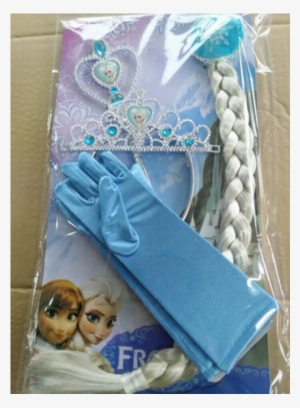 Vestido Fantasia Elsa Kit M11279 - Frozen Princess Elsa Crown Wand Hair Extension