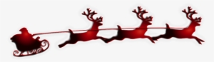 Santa Flying With Reindeers No Background ~ Free Png