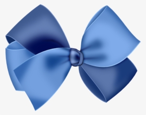 Boton - Moño Azul Liston