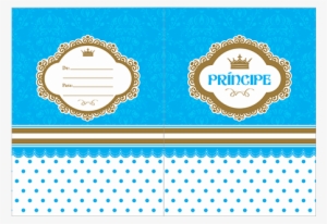 10 Unidades - Convite De Aniversario De Coroa Príncipe