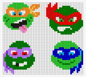 Teenage Mutant Ninja Turtles - Hama Beads Ninja Turtles