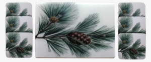 Pine Bough Cheese Tray/cutting Board & Coaster Set - Golden Hill Studio Pine Bough Throw Pillow