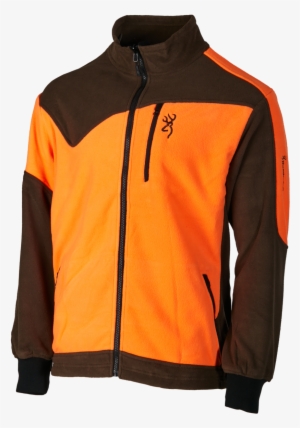Jacket, Powerfleece One Zippin, Green Orange - Jacket