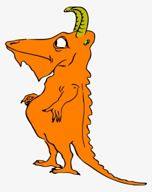 Taming The Dragon - Orange Beast Shower Curtain