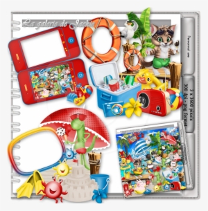 Gj-pu Cluster Animal Beach Party Fs - Baby Toys