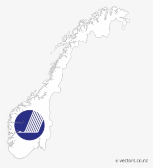 Nc Flag Vector Map Of Norway