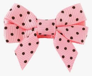 2" Dots Printed Grosgrain Overlay Bow With Tails - Polka Dot
