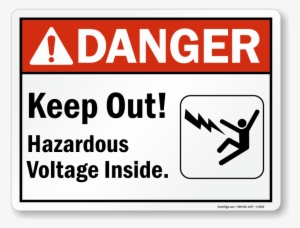 Ansi Danger Sign - Voltage Danger Sign