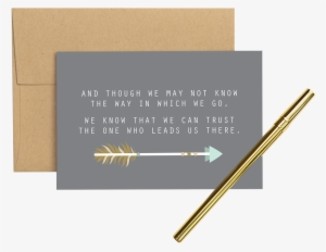 Grey Arrow” - Greeting Card - Wood