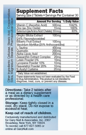 Eye Care, 60 Tablets