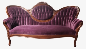 Antique Plum Settee - Couch