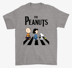 Peanuts In Abbey Road The Beatles Mashup Snoopy Shirts - Peanuts Beatles Shirt