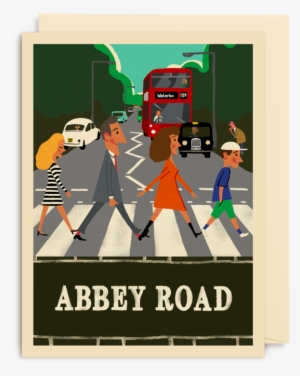 Abbey Road Mini Card - L Is For London By Paul Thurlby