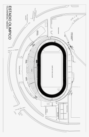 118812estadio Olimpico Villahermosa - Technical Drawing