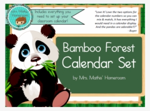 Bamboo Forest Class Calendar Essentials - Stickers Panda Et Son Bambou