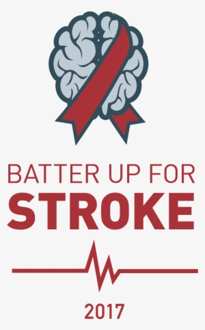 Batter Up For Stroke Logo Final Transparent - Tron Power