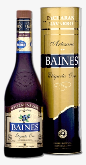 Spanish Favorite Digestif Drink From Navarre - Pacharan Etiqueta Oro Baines