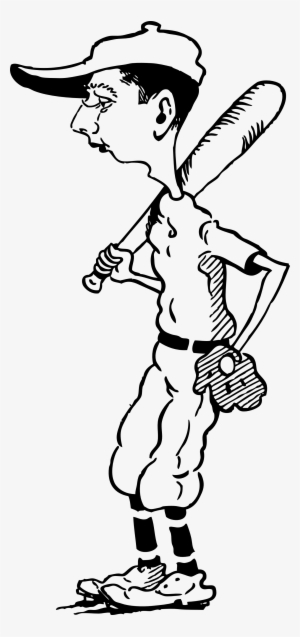 Free Retro Clipart Illustration Of A Baseball Player - Old Time Baseball Player Shower Curtain