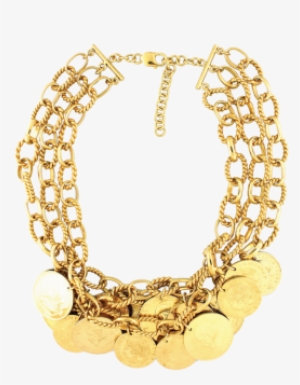 Collar Memorias Danielespinosa 3cadenas Monedas Vermeil - Daniel Espinosa Coleccion Memorias