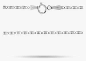 Cadena De Oro Blanco Delgada