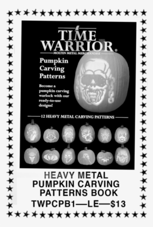 Heavy Metal Pumpkin Carving Patterns Book Timewarrior - Nad C545bee