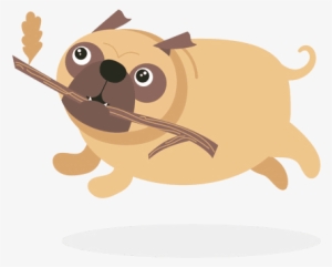 Clean Up After Your Pet Vector Illustration Pet Waste - Funny Pug