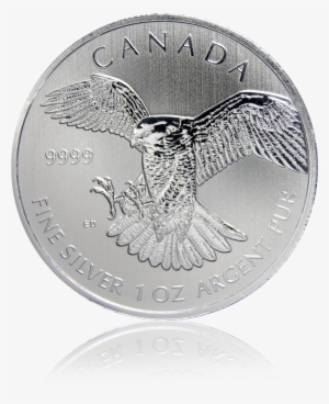 Birds Of Prey "peregrine Falcon" 2014 Canada 1 Oz Silver - Peregrine Falcon