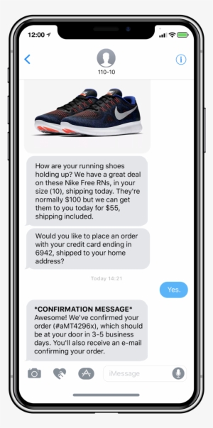 Benja Smartphone Mockup - Nike Free Rn 2017 - Black/metallic Silver/hot Punch