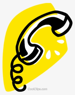 Telephone Receiver Royalty Free Vector Clip Art Illustration - Phone Receiver Clipart