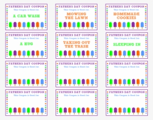 Coupon Book - Printable Birthday Coupons For Dad
