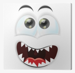 Cuadro En Lienzo Cara Feliz De La Historieta • Pixers® - Caras En Caricatura Para Facebook